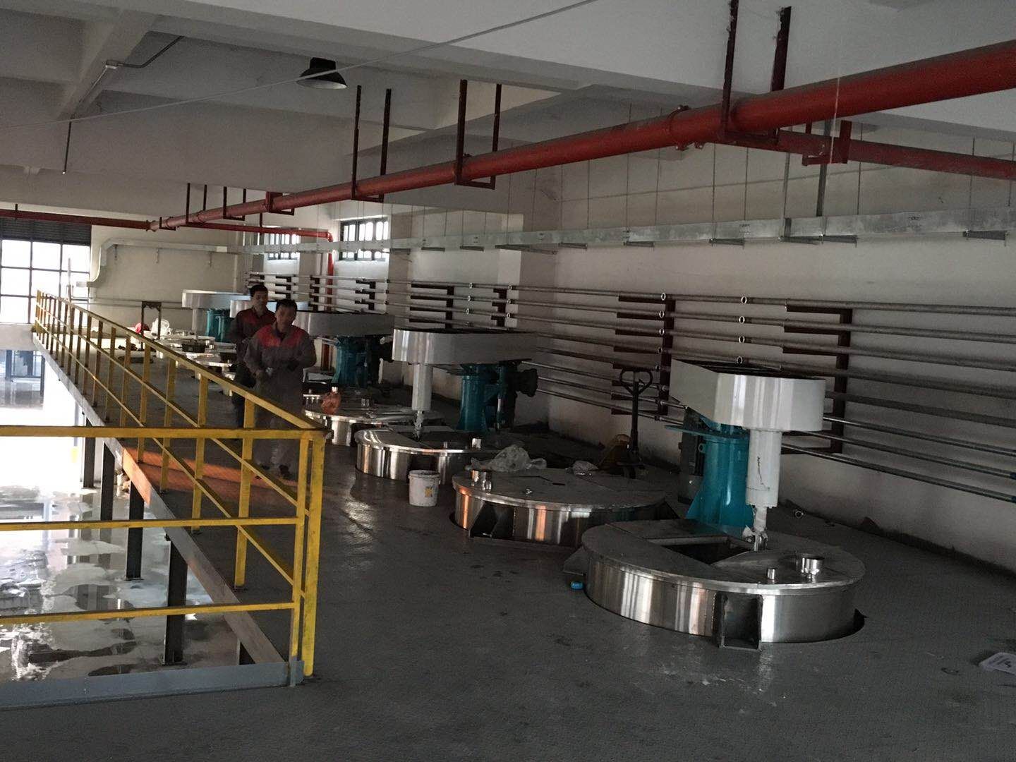 廣東中山印刷油墨客戶訂購75kw平臺式分散機現場